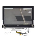 قاب پشت و جلو ال سی دی لپ تاپ دل XPS 1340 مشکی-ال ای دی نازک همراه با شیشه