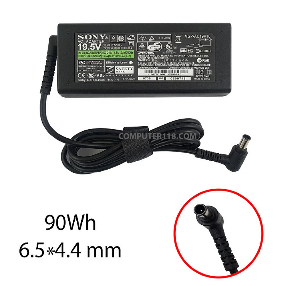 آداپتور لپ تاپ سونی 19.5V 4.7A وایو حک شده