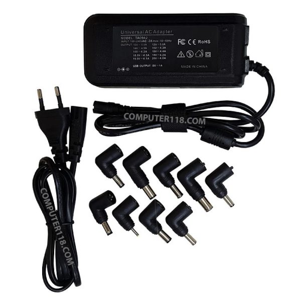 آداپتور لپ تاپ همه کاره Universal 90W دیجیتال