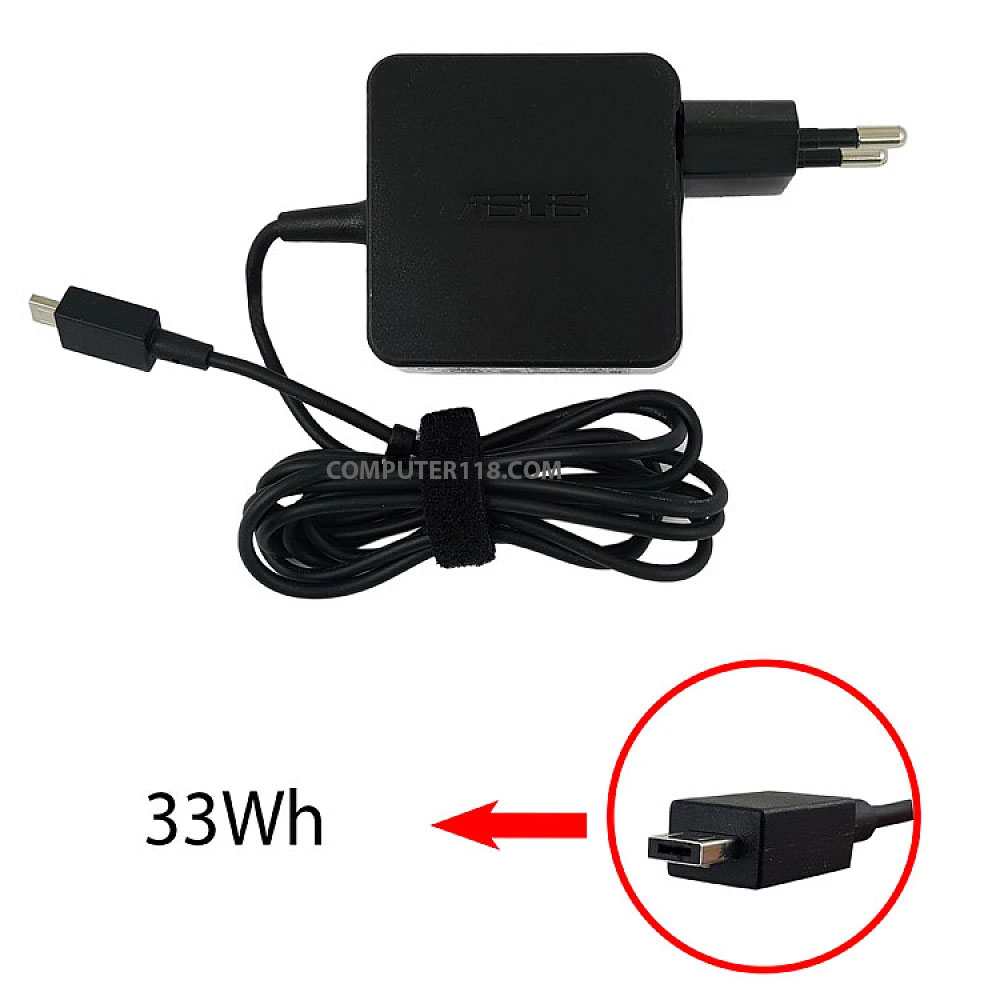 آداپتور لپ تاپ ایسوس 19V 1.75A مربعی-برای ایسوس Mini E202