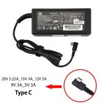 آداپتور تبلت-موبایل-لپ تاپ اچ پی 20V 3.25A_15V 4A_12V 5A_9V 3A_5V 3A Type C 1