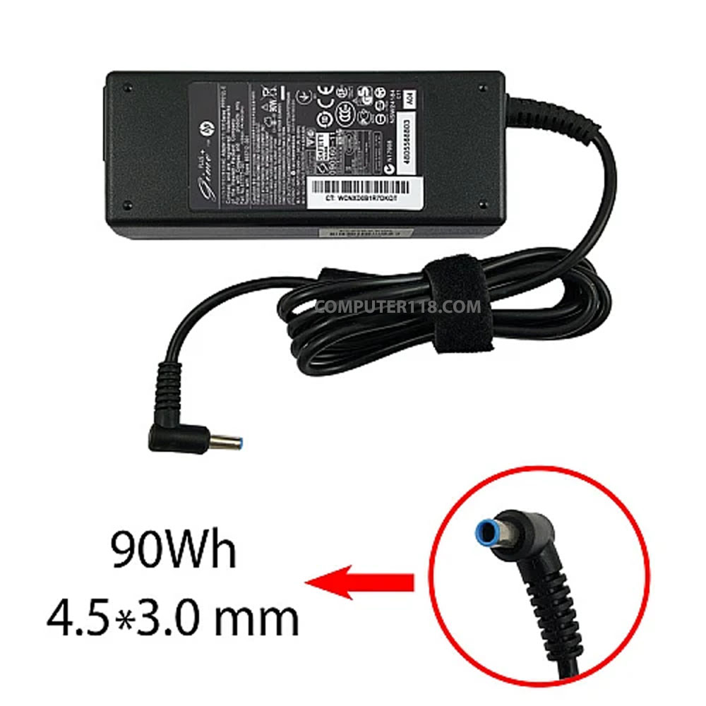 آداپتور لپ تاپ اچ پی 19.5V 4.62A سر فیش آبی 1