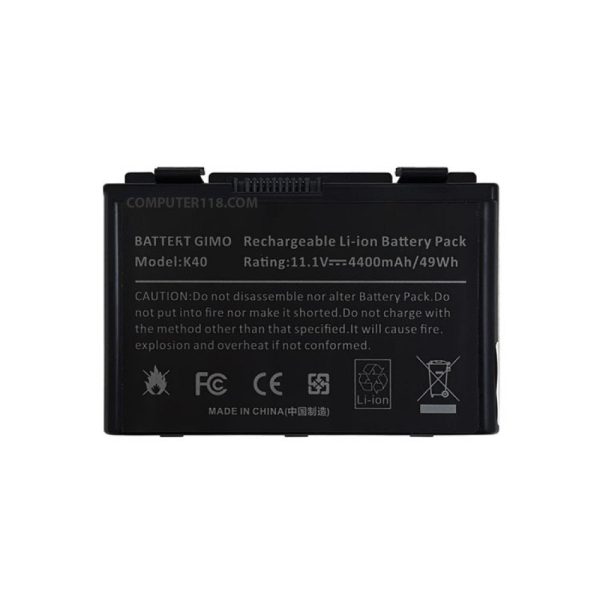 باتری لپ تاپ ایسوس Battery Asus K50 مشکی-49 وات ساعت