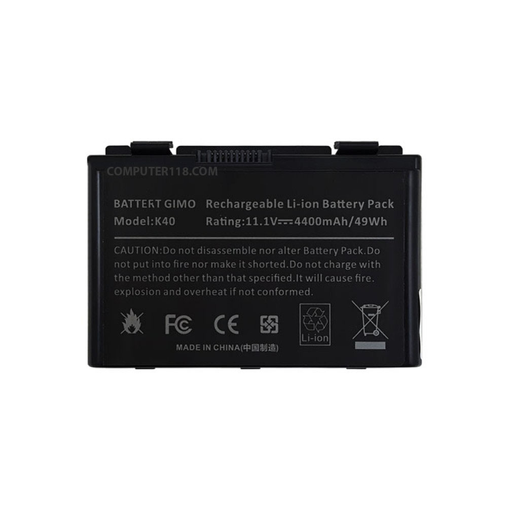 باتری لپ تاپ ایسوس Battery Asus K50 مشکی-49 وات ساعت