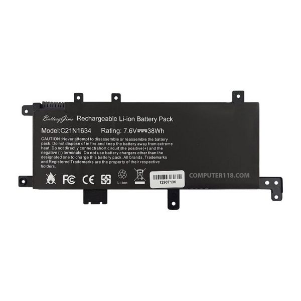 باتری لپ تاپ ایسوس Battery Asus VivoBook X542_C21N1634 مشکی داخلی-38 وات ساعت