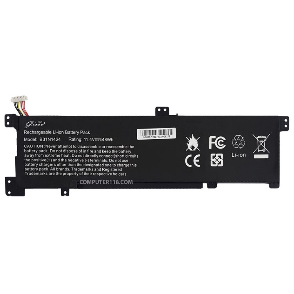باتری لپ تاپ ایسوس K401_B31N1424 مشکی داخلی-48 وات ساعت