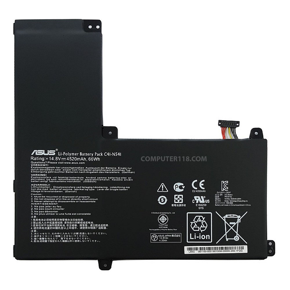 باتری لپ تاپ ایسوس Q501_C41N541 داخلی-اورجینال