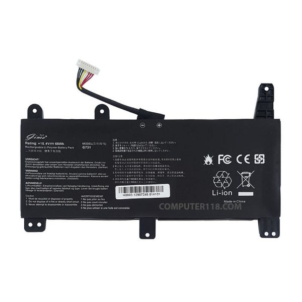 باتری لپ تاپ ایسوس ROG Strix G731_C41N1731_Type B مشکی داخلی-66 وات ساعت