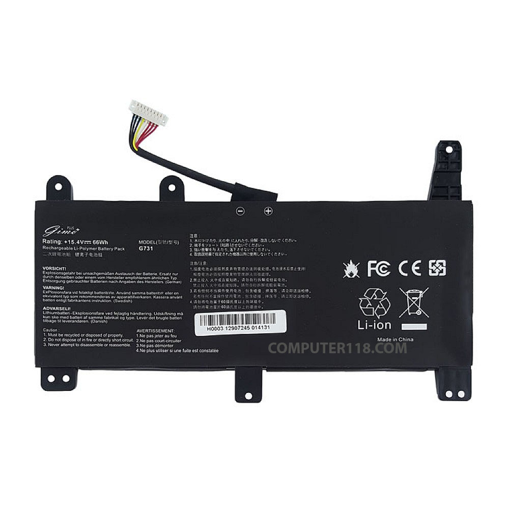 باتری لپ تاپ ایسوس ROG Strix G731_C41N1731_Type B مشکی داخلی-66 وات ساعت