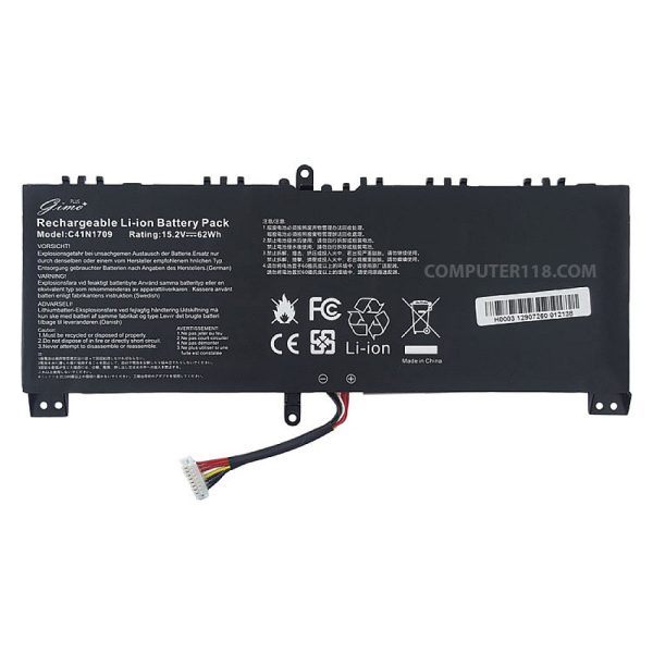 باتری لپ تاپ ایسوس ROG Strix GL503V-GL503VS_C41N1709 مشکی داخلی-62 وات ساعت