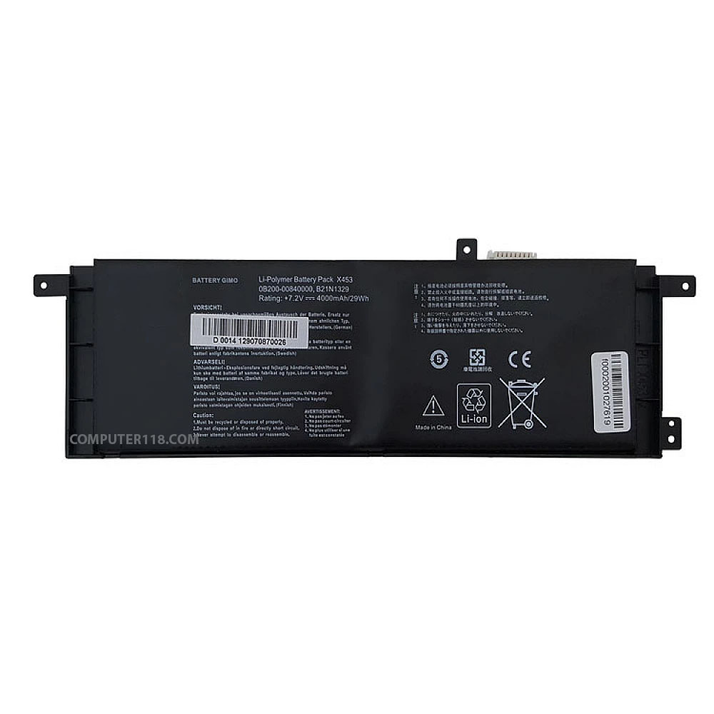 باتری لپ تاپ ایسوس X553 مشکی-داخلی