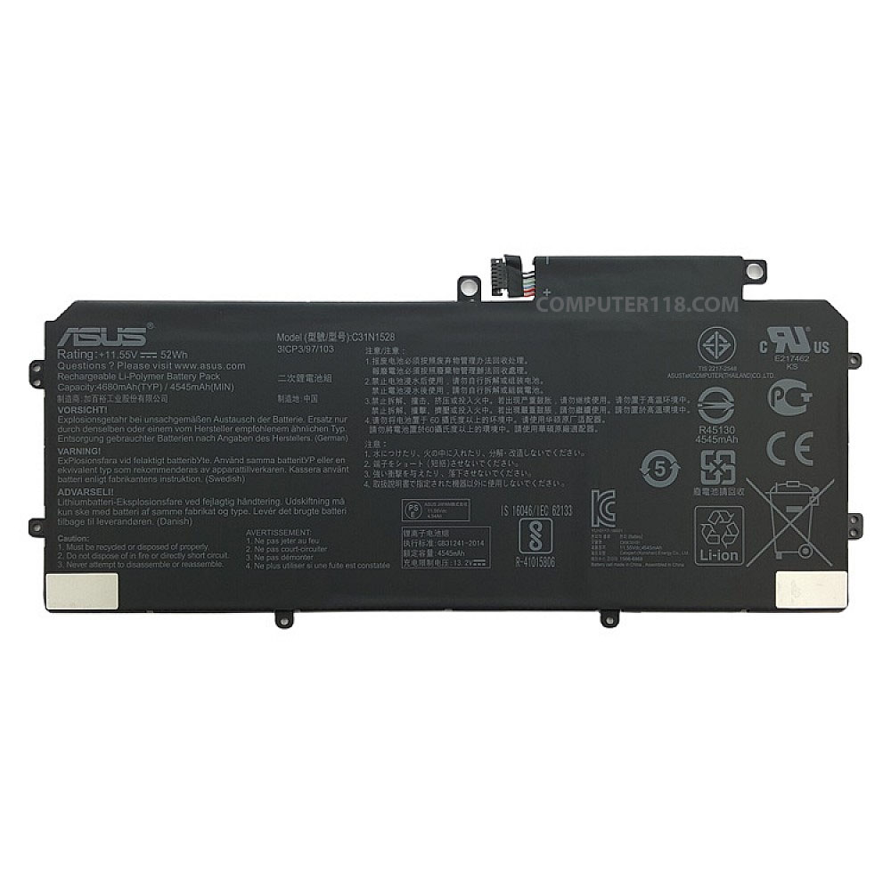 باتری لپ تاپ ایسوس ZenBook UX360_C31N1528 مشکی-داخلی اورجینال