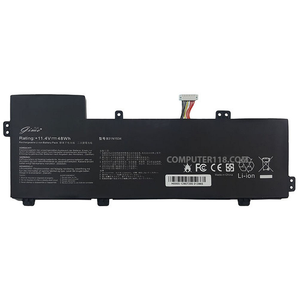 باتری لپ تاپ ایسوس ZenBook UX510UW_B31N1534 مشکی داخلی-48 وات ساعت