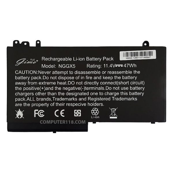 باتری لپ تاپ دل Latitude E5470_NGGX5 مشکی داخلی-47 وات ساعت