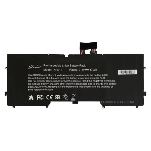 باتری لپ تاپ دل XPS 13_Y9N00 مشکی داخلی-47 وات ساعت
