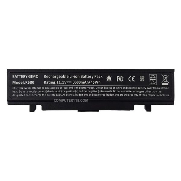 باتری لپ تاپ سامسونگ Battery Samsung R580-6Cell مشکی-40 وات ساعت
