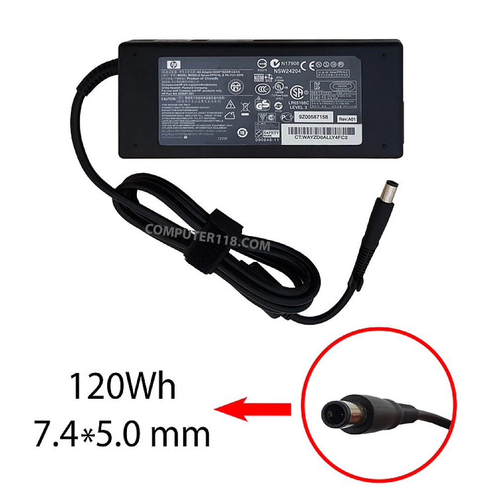 آداپتور لپ تاپ اچ پی 18.5V 6.5A سردلی