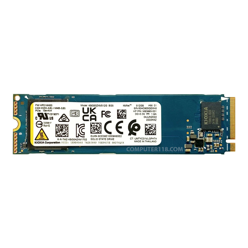 اس اس دی اینترنال کیوکسیا مدل BG5 NVMe ظرفیت 512 گیگابایت
