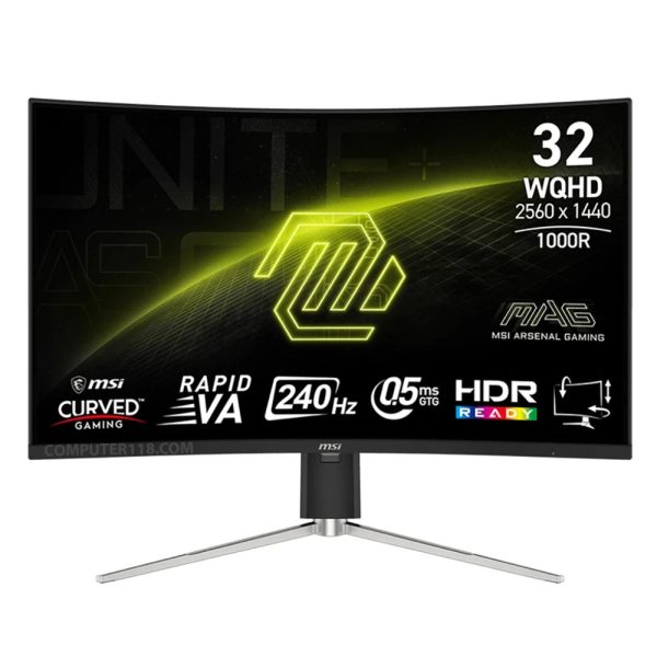 مانیتور خمیده گیمینگ 32 اینچ ام اس آی مدل MAG 325CQRXF E2