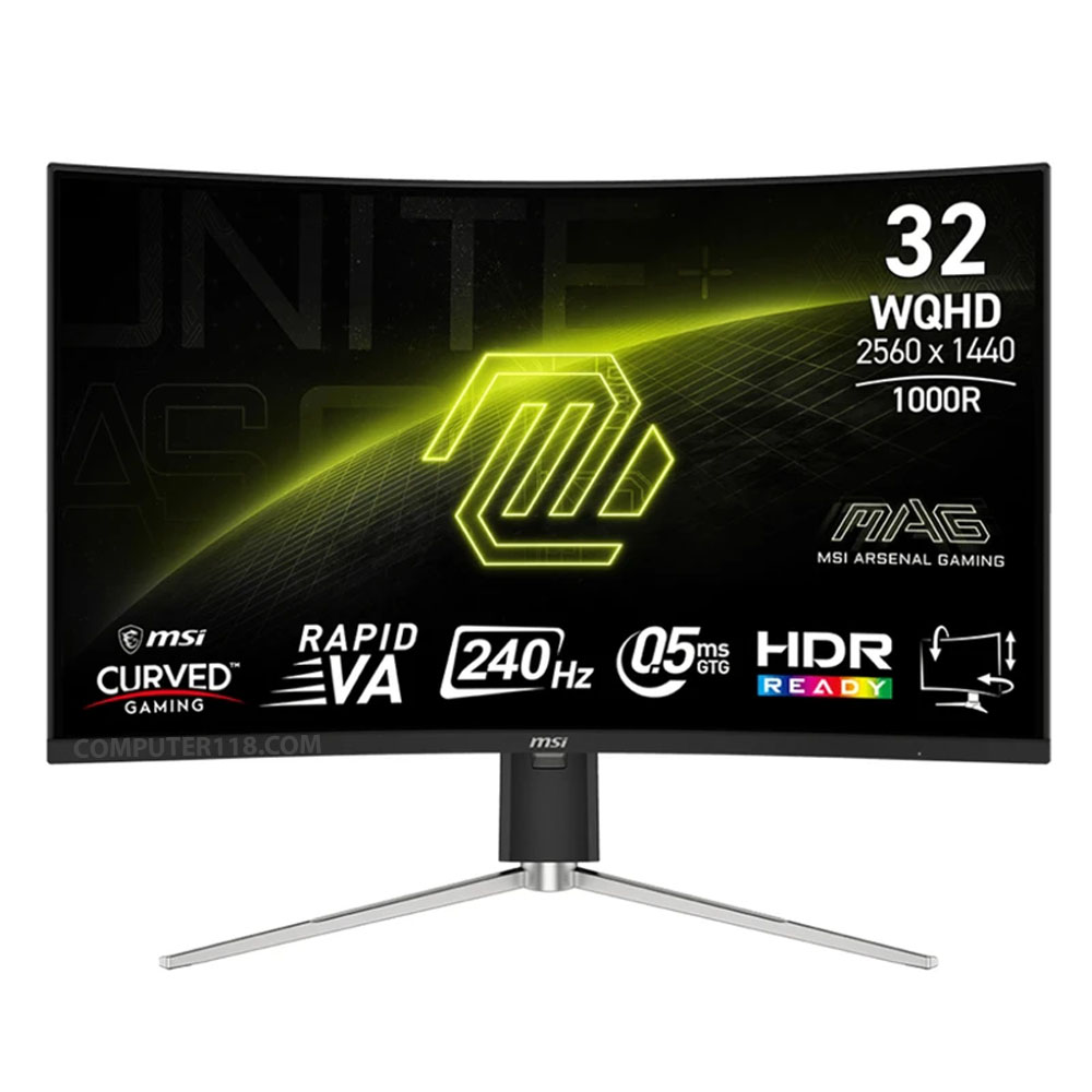 مانیتور خمیده گیمینگ 32 اینچ ام اس آی مدل MAG 325CQRXF E2