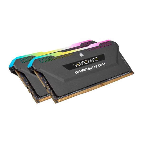 رم دسکتاپ DDR4 دو کاناله 3600 مگاهرتز CL18 کورسیر مدل VENGEANCE RGB PRO ظرفیت 32 گیگابایت