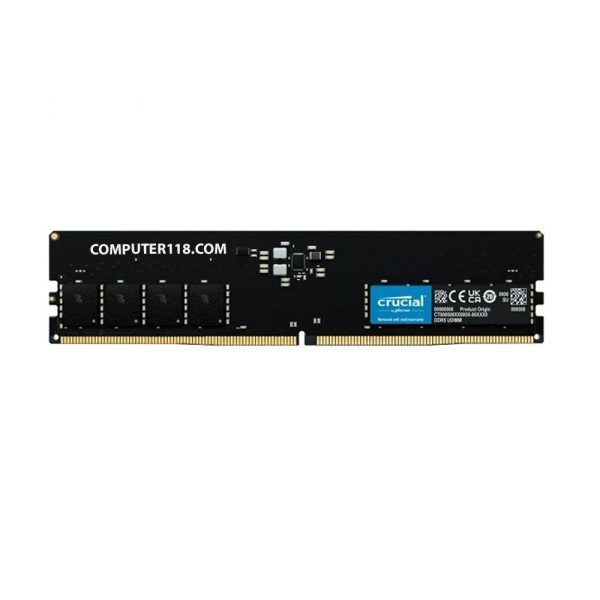 رم دسکتاپ DDR5 تک کاناله 4800 مگاهرتز CL40 کروشیال ظرفیت 8 گیگابایت