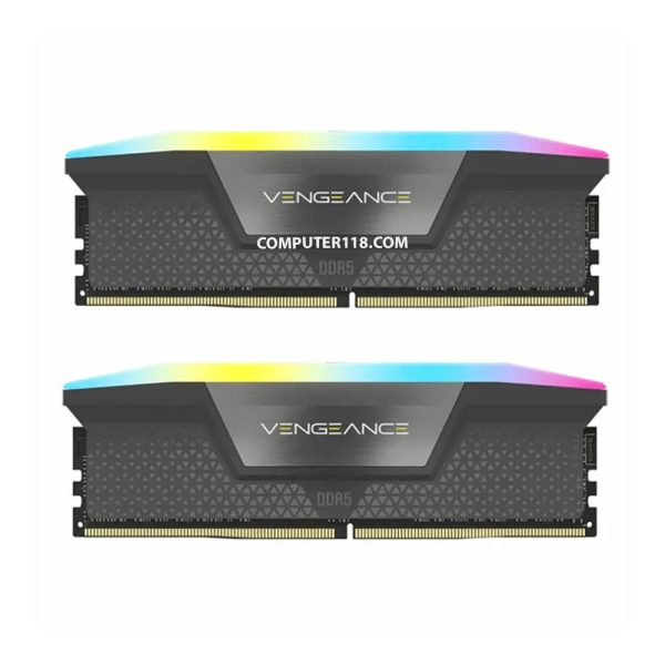 رم دسکتاپ DDR5 دو کاناله 6600 مگاهرتز CL32 کورسیر مدل VENGEANCE RGB ظرفیت 96 گیگابایت