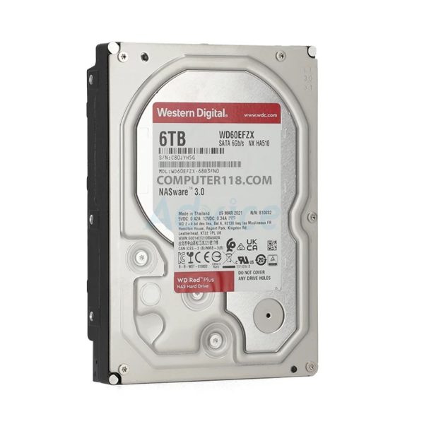 هارددیسک اینترنال وسترن دیجیتال ظرفیت 6 ترابایت قرمز